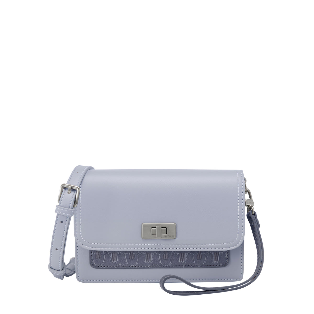 Two-Tone Monogram Crossbody Bag