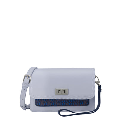 Two-Tone Monogram Crossbody Bag