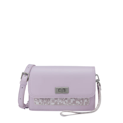 Two-Tone Monogram Crossbody Bag