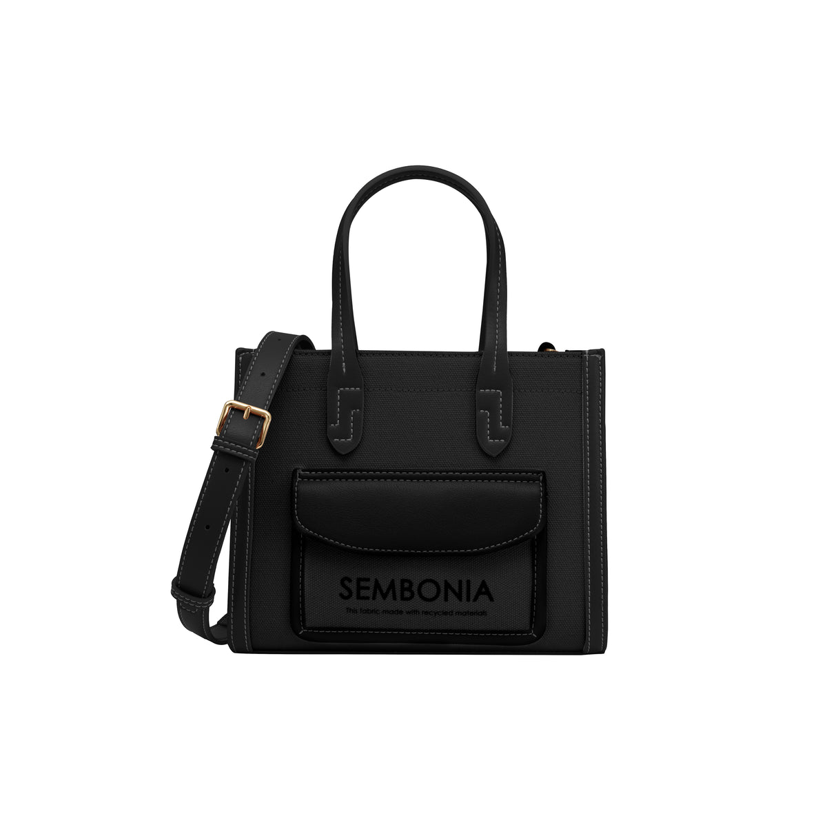 Emily Canvas Stitch-Trim Tote Bag