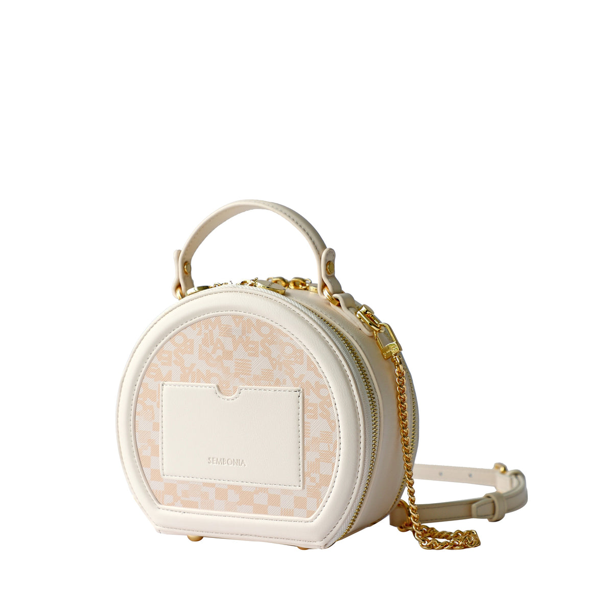 Roulley Monogram Print Crossbody Bag