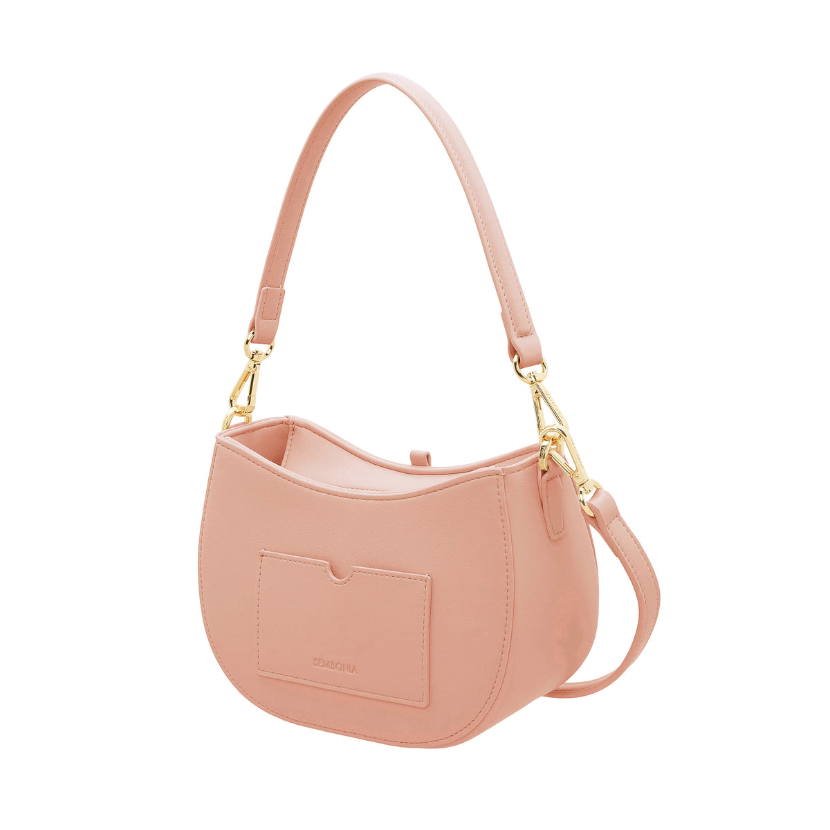 S-Pendant Crescent Crossbody Bag