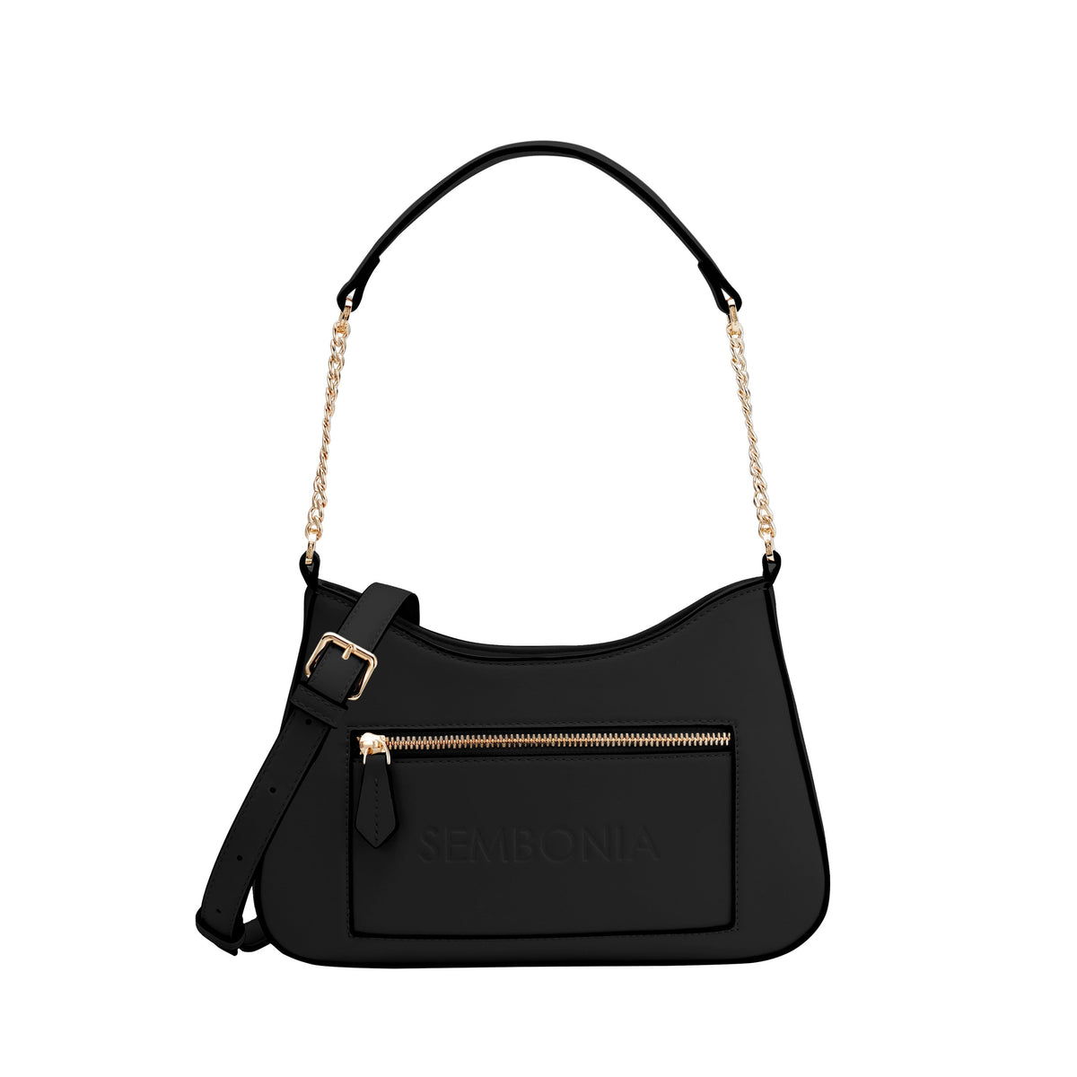 Debossed Trapeze Crossbody Bag (Medium)