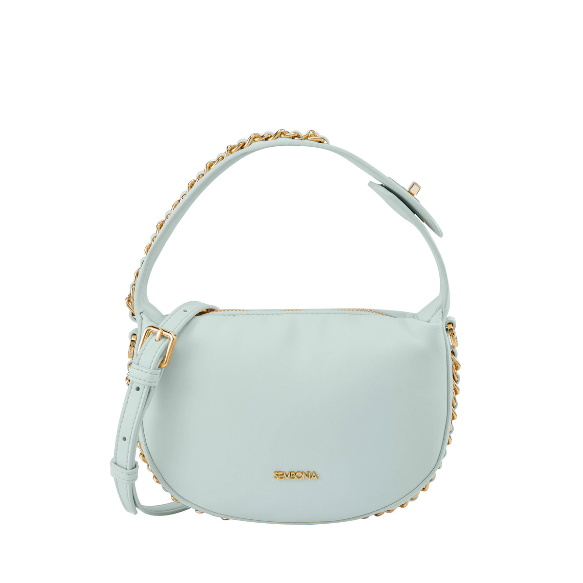 Iconic Gold Metallic Chain Shoulder Bag