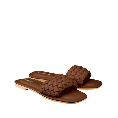 Women Recycled Materials of Synthetic Leather Flats