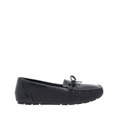 Women Synthetic Leather + Monogram Loafer