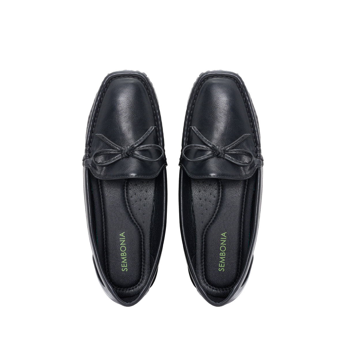 Women Synthetic Leather + Monogram Loafer