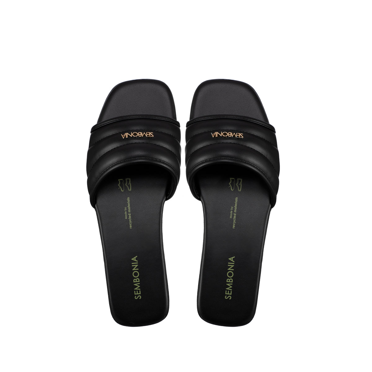 Women Recycled Materials of Synthetic Leather Flat