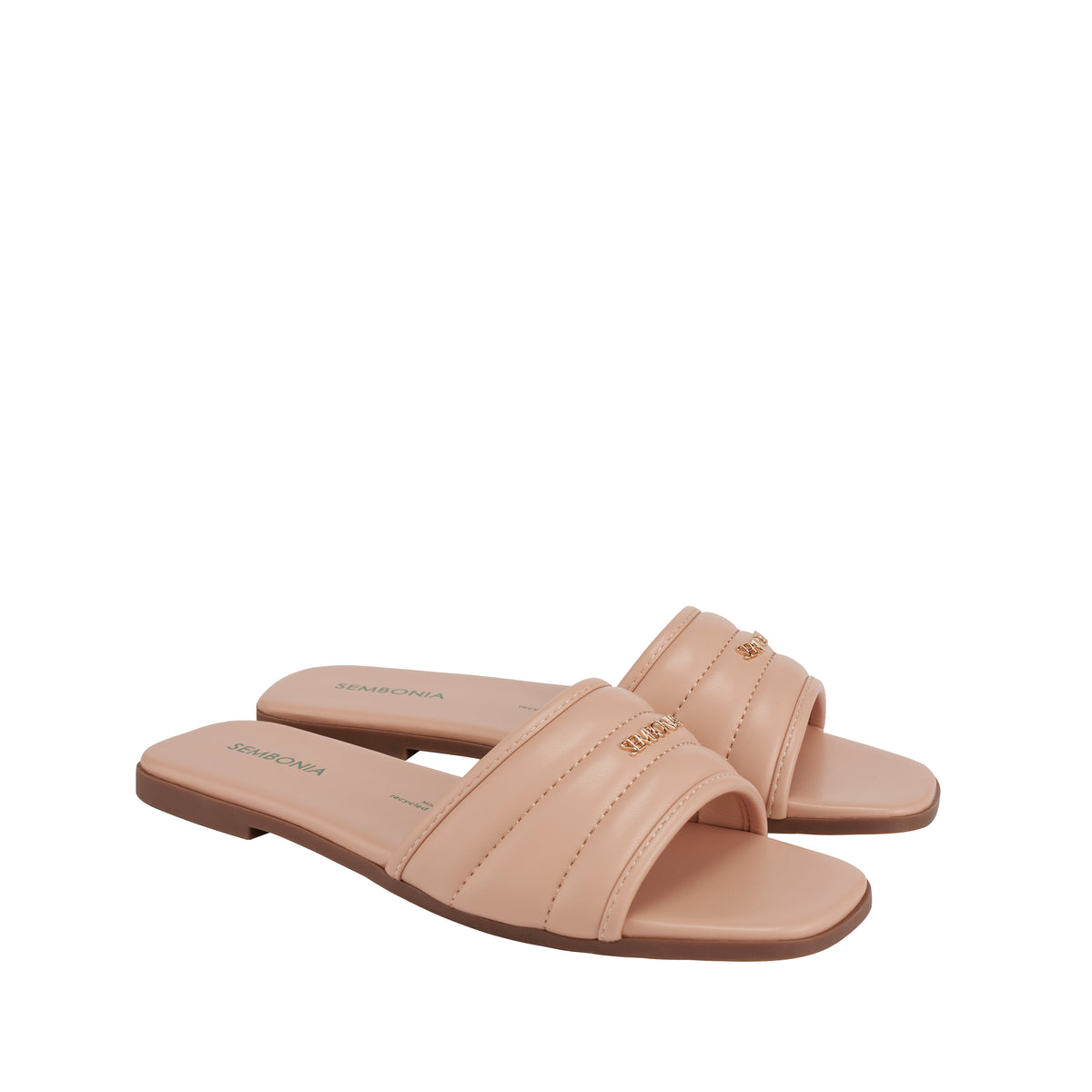 Women Recycled Materials of Synthetic Leather Flat