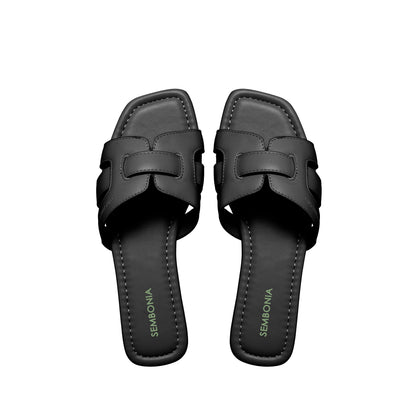 Women Recycled Materials of Synthetic Leather Flats