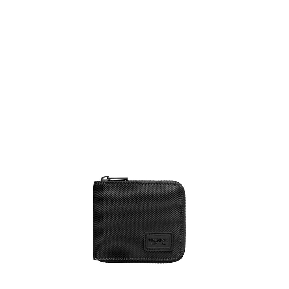 Nylon Zip Tri-Fold Wallet With Coin Compartment