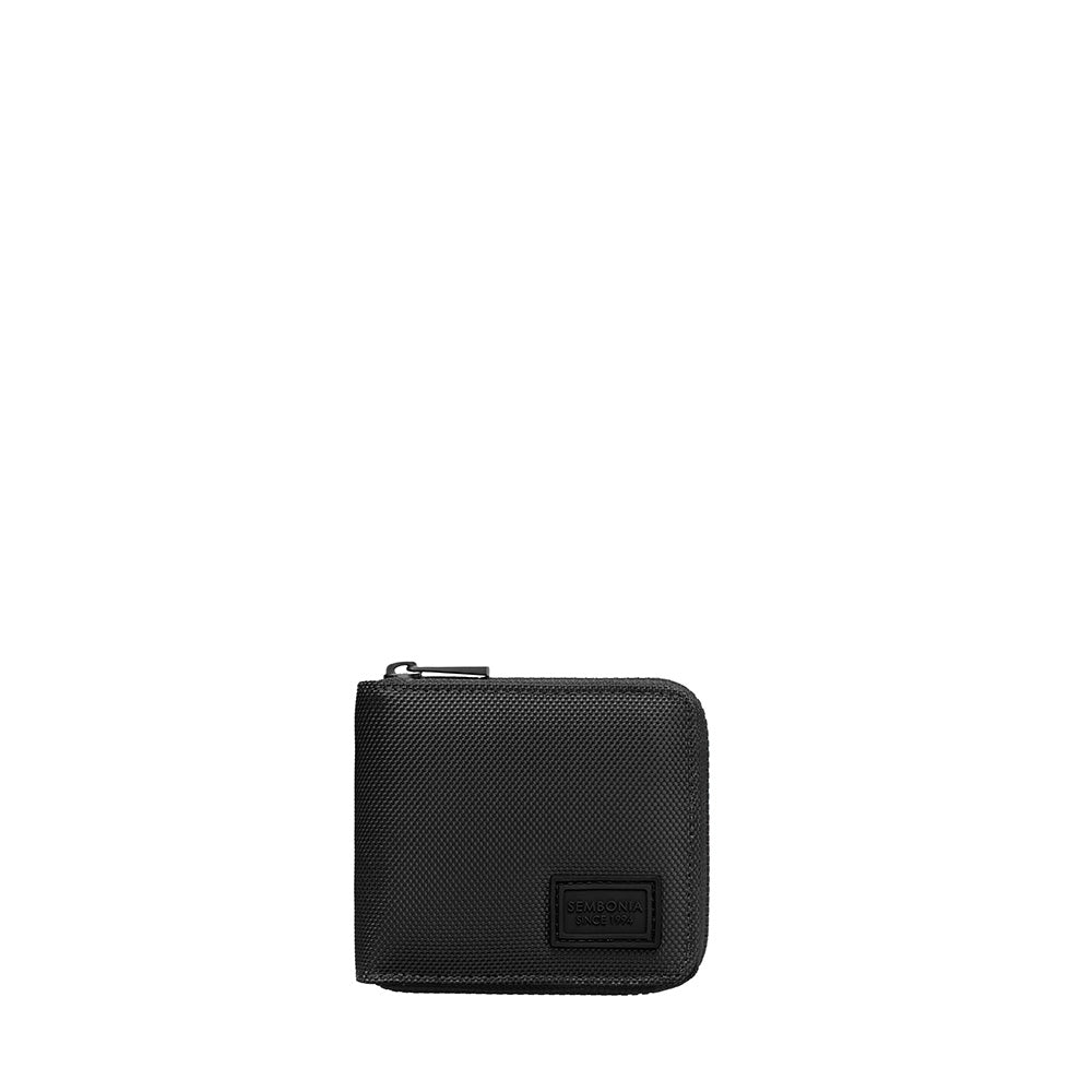 Nylon Zip Bi-Fold Wallet With Coin Compartment