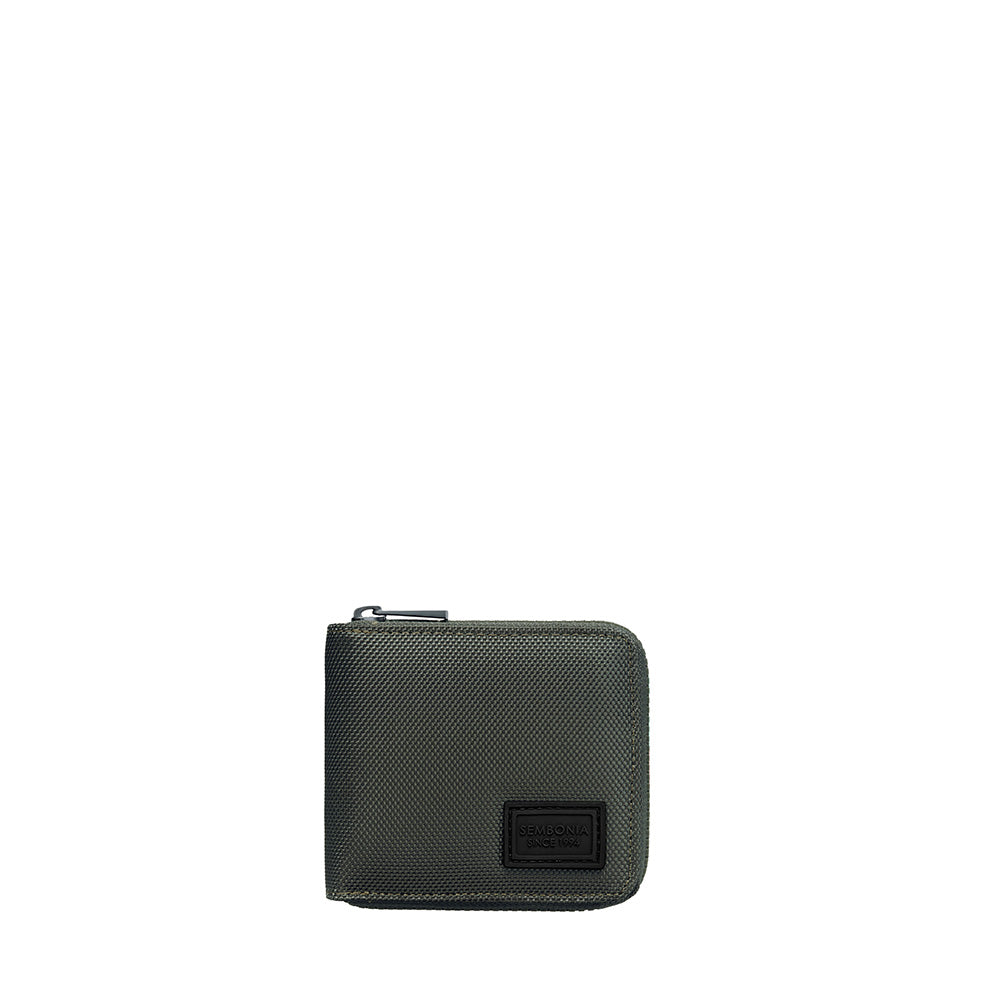 Nylon Zip Bi-Fold Wallet With Coin Compartment
