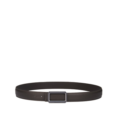 3.2Cm Matte Gunmetal Buckle Belt