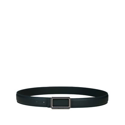 3.2Cm Matte Gunmetal Buckle Belt