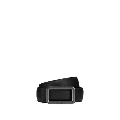 3.2Cm Matte Gunmetal Buckle Belt