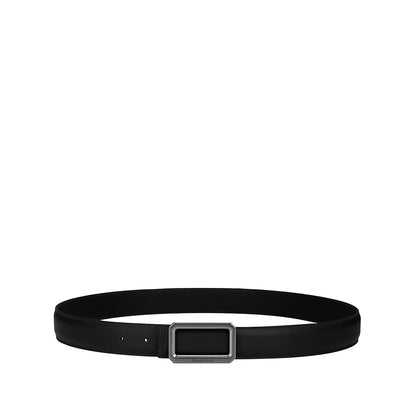 3.2Cm Matte Gunmetal Buckle Belt