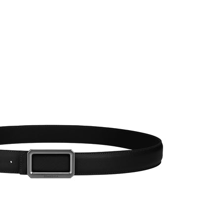 3.2Cm Matte Gunmetal Buckle Belt