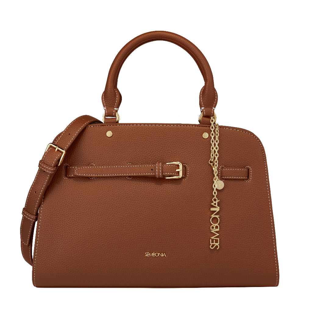 Anna Belted Satchel Bag