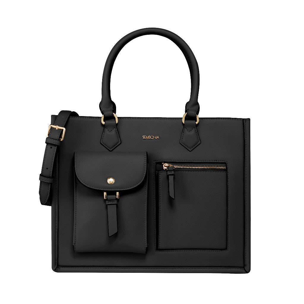 Large Classic Multi-Pockets Satchel Bag