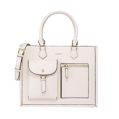 Large Classic Multi-Pockets Satchel Bag