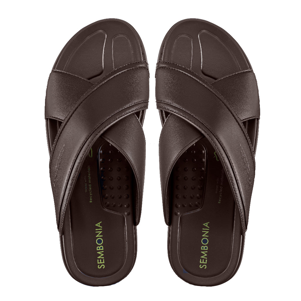 Men Recycled Materials of Synthetic Leather Slipper