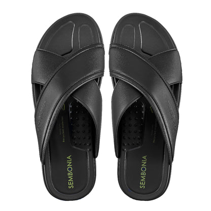 Men Recycled Materials of Synthetic Leather Slipper