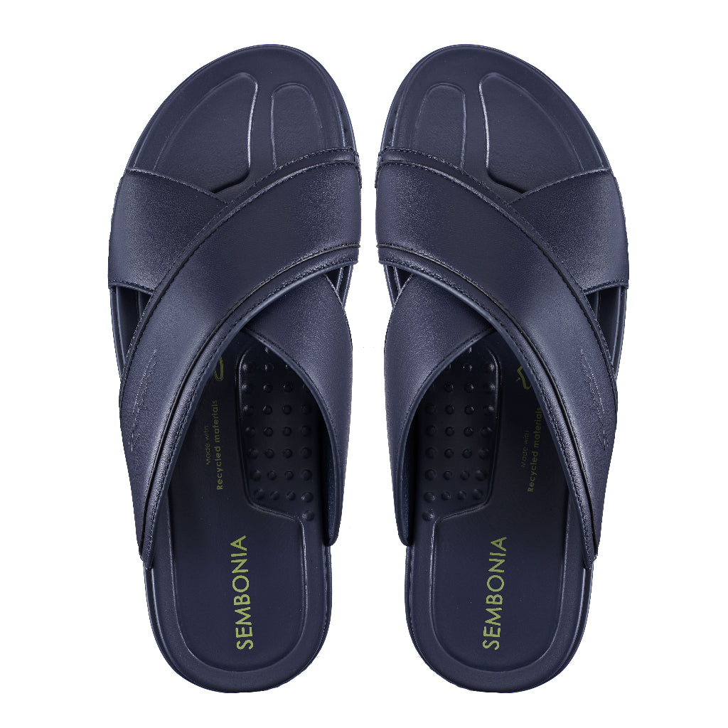 Men Recycled Materials of Synthetic Leather Slipper
