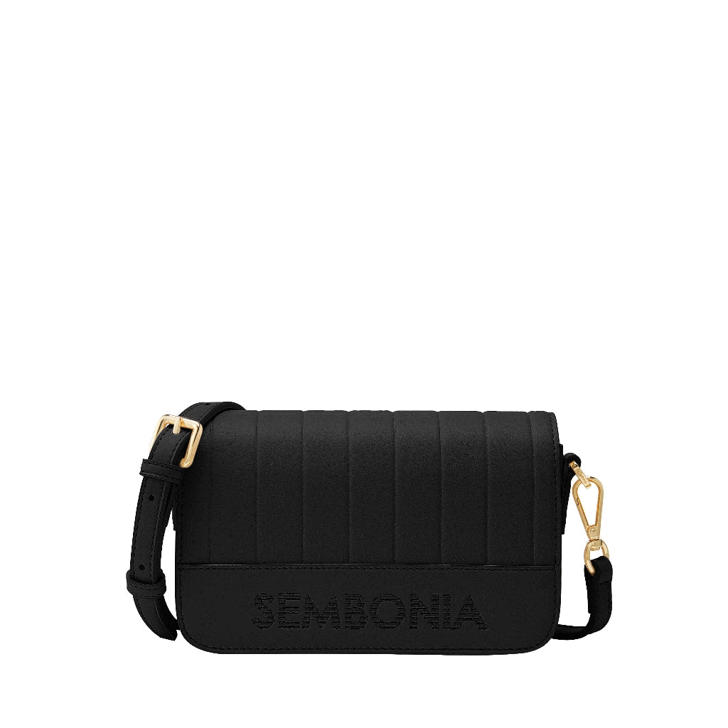 Women Classy Debossed Stripe Crossbody Bag