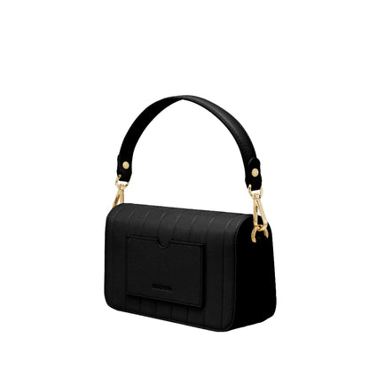 Women Classy Debossed Stripe Crossbody Bag