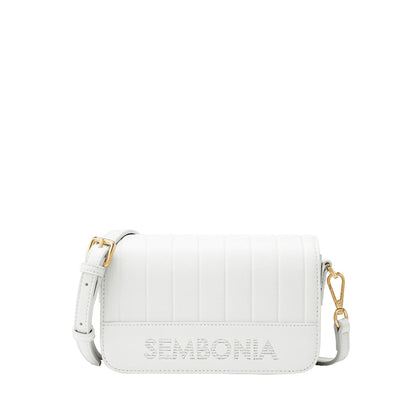 Women Classy Debossed Stripe Crossbody Bag