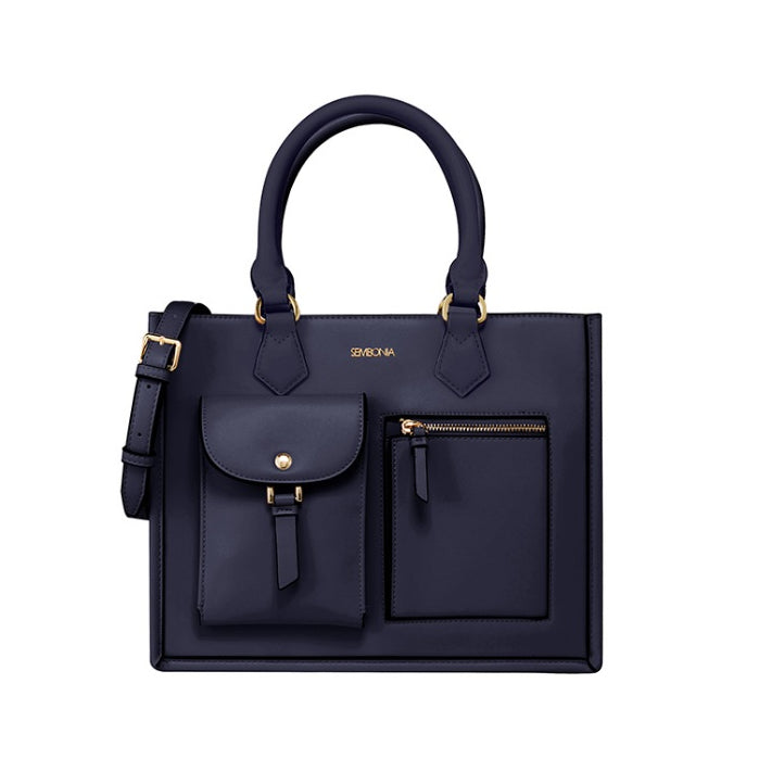 Medium Classic Multi-Pockets Satchel Bag