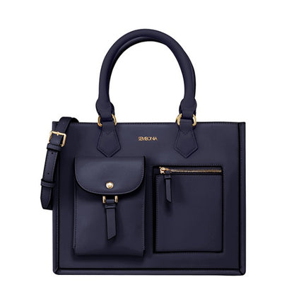 Medium Classic Multi-Pockets Satchel Bag