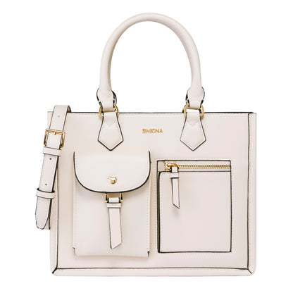 Medium Classic Multi-Pockets Satchel Bag