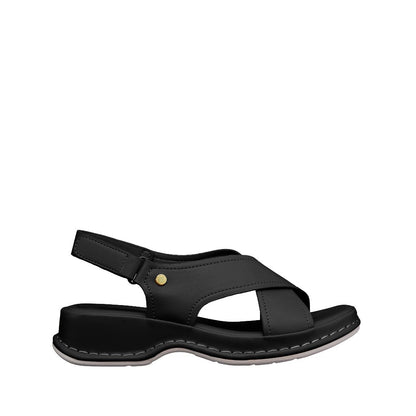 Women Recycled Materials of Synthetic Leather Wedges