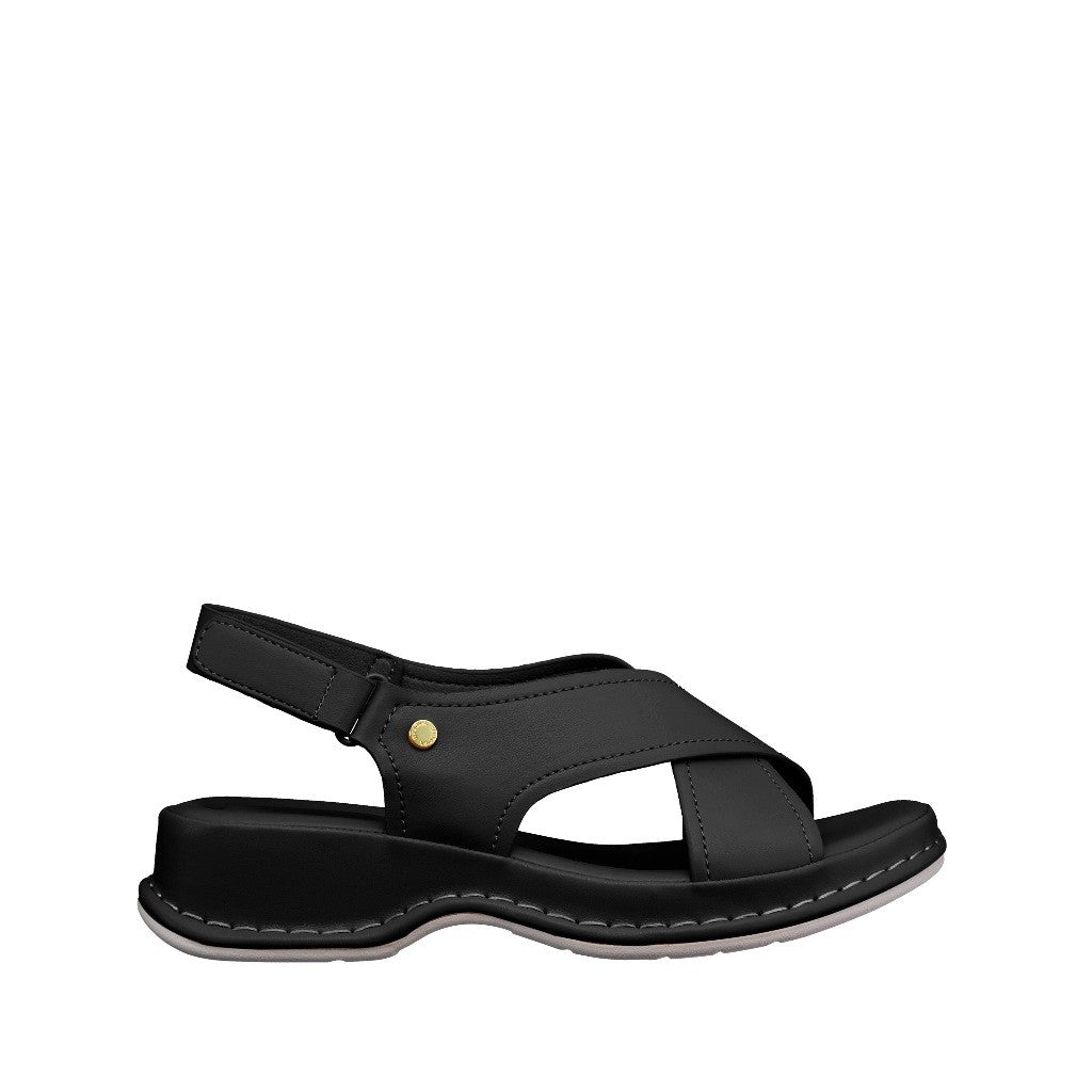 Women Recycled Materials of Synthetic Leather Wedges