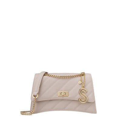 Janne Quilted Trapeze Crossbody Bag