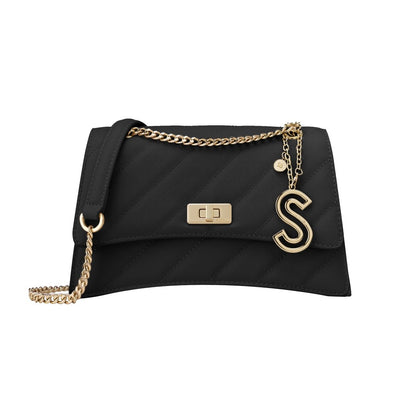 Janne Quilted Trapeze Crossbody Bag