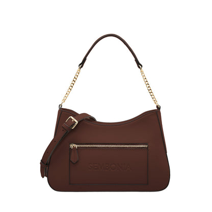 Debossed Trapeze Crossbody Bag (Large)