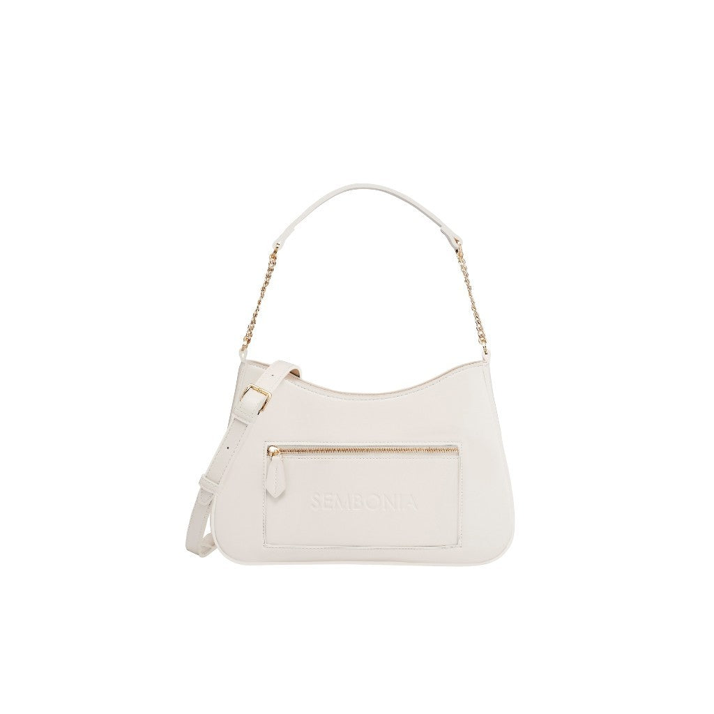 Debossed Trapeze Crossbody Bag (Large)
