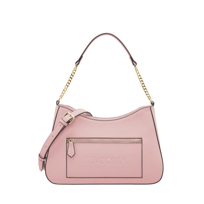 Debossed Trapeze Crossbody Bag (Large)