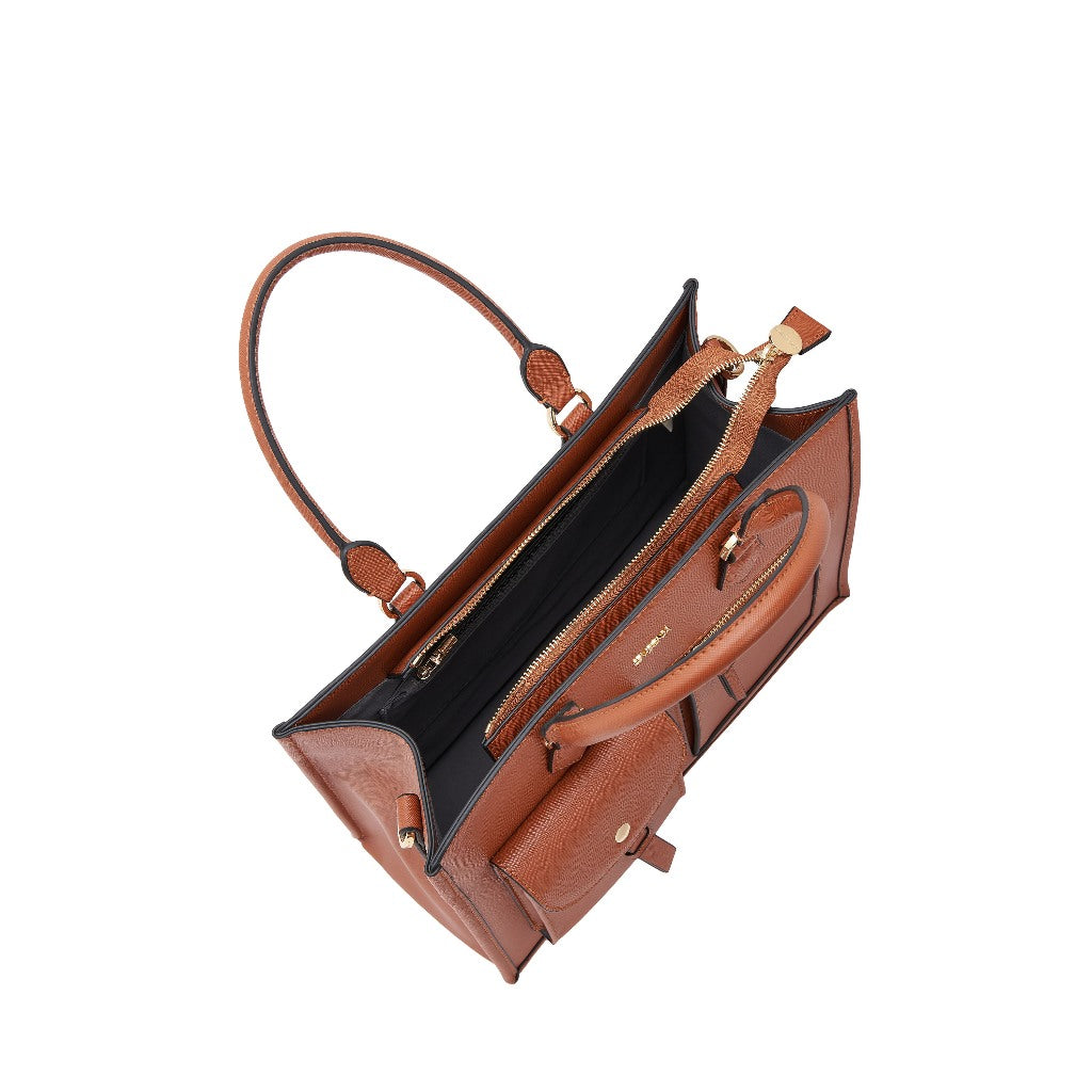 Large Classic Multi-Pockets Satchel Bag