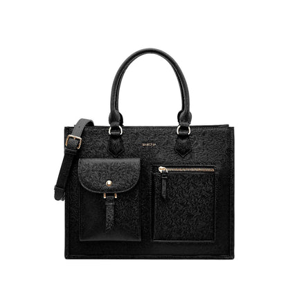 Large Classic Multi-Pockets Satchel Bag