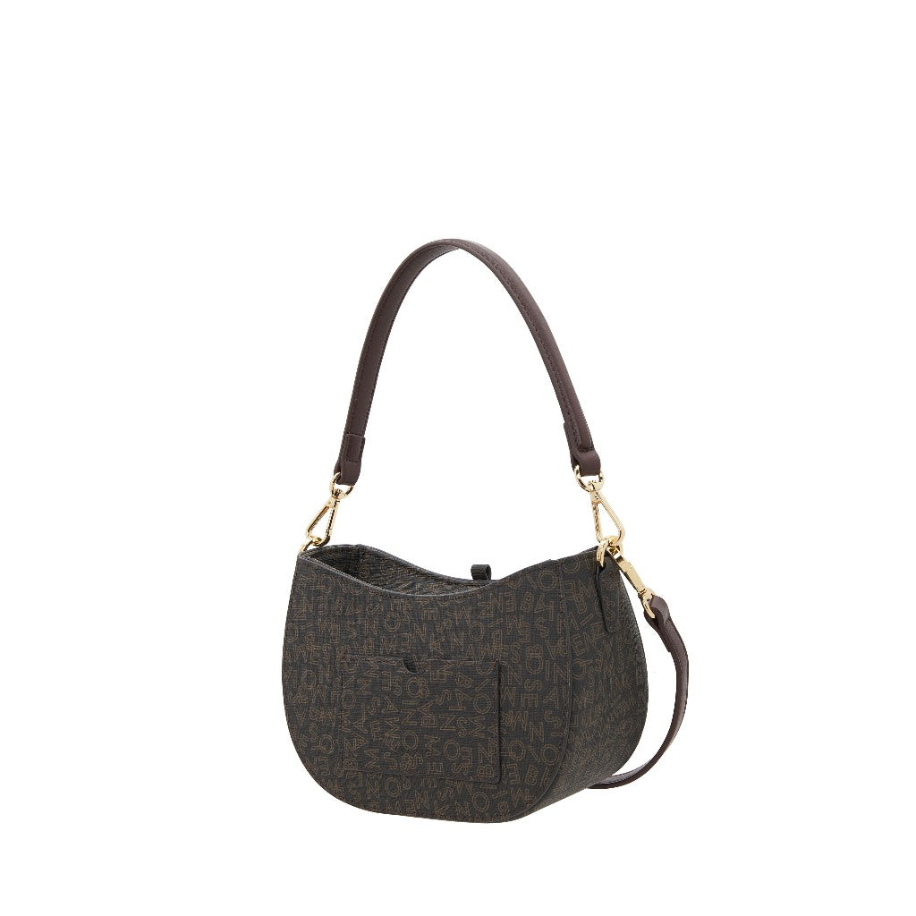 S-Pendant Crescent Crossbody Bag