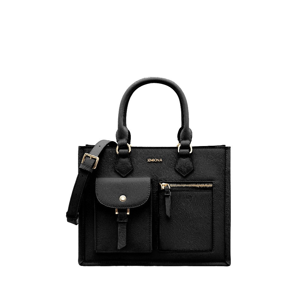 Medium Classic Multi-Pockets Satchel Bag