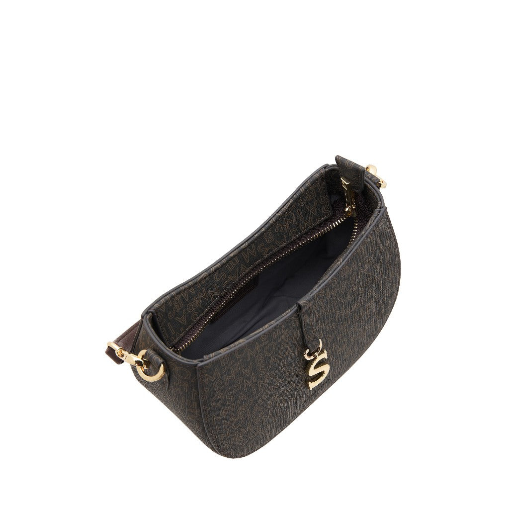 S-Pendant Crescent Crossbody Bag