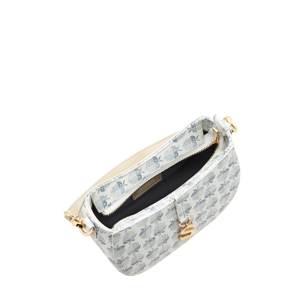 S-Pendant Crescent Crossbody Bag
