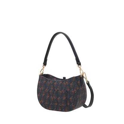 S-Pendant Crescent Crossbody Bag