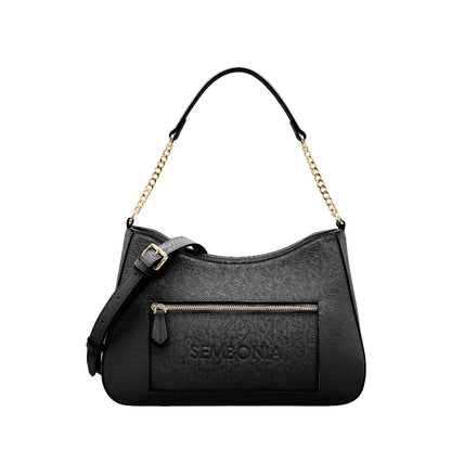 Debossed Trapeze Crossbody Bag (Large)
