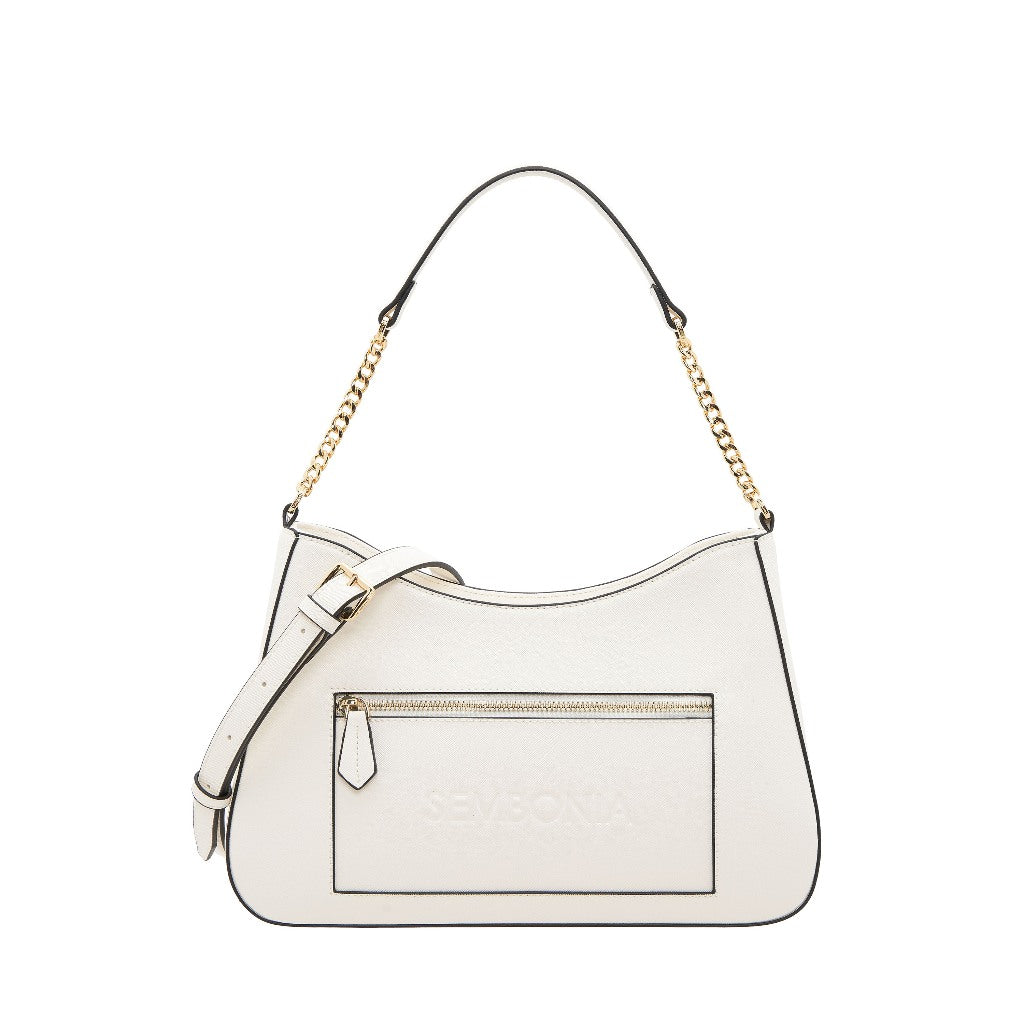 Debossed Trapeze Crossbody Bag (Large)